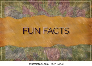 Fun Facts, Business Conceptual, With Colorful Background For Web Page, Graphic Design, Wallpaper, Catalog Or Wallpaper.