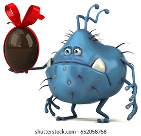 Fun germ - 3D Illustration