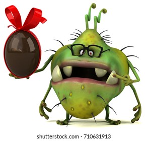 Fun germ - 3D Illustration