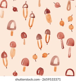 Fun kid seamless pattern