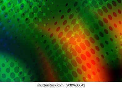 Fun Playful Vibrant Rainbow Halftone Showbiz Art Backdrop Gradation Background