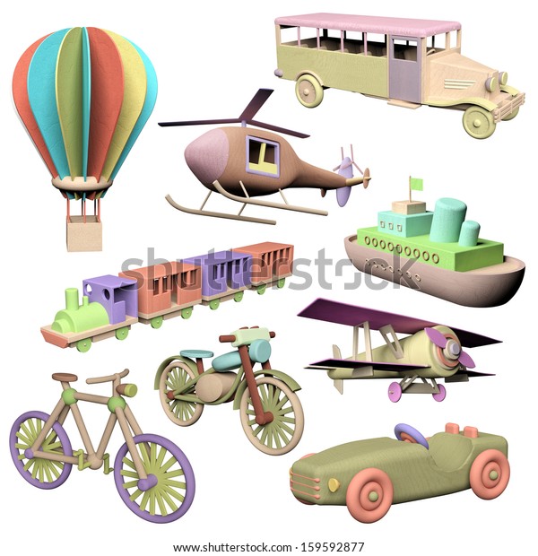 wooden transport toys