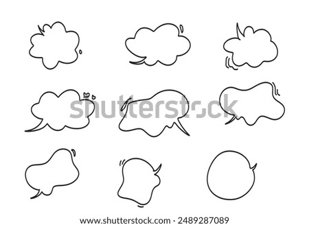 funand cute comic speech bubbles 