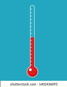 Fundraising Thermometer Template. Clipart Image Isolated On Background