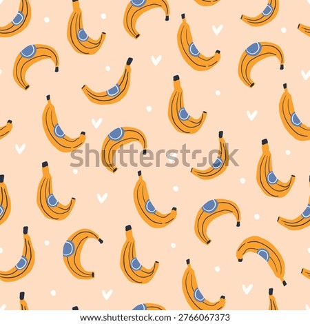 Funky bananas - seamless surface pattern print