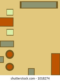funky circle and square background series