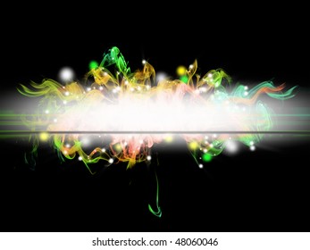 funny  abstract background with colored flames and copyspace