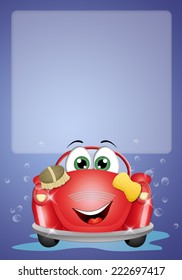 Funny Car At Car Wash Background