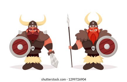 Funny Cartoon Vikings Stock Illustration 1299726904 | Shutterstock