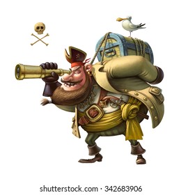 Funny character Pirate.