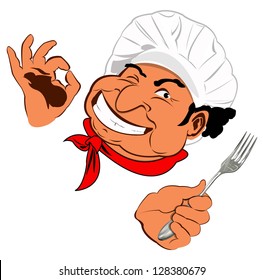 Funny Chef.Best food for gourmet