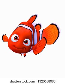 Funny Clown Fish Cartoon Stock Illustration 1320658088 | Shutterstock