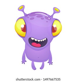 Funny And Cute Cartoon Monster Illustration