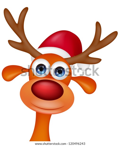 Funny Deer Head Cartoon Stock Illustration 120496243 | Shutterstock