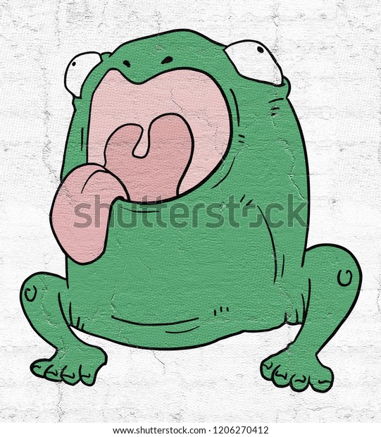 Funny Frog Draw Stock Illustration 1206270412