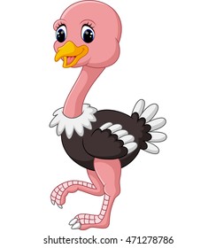 Funny Ostrich Cartoon Stock Illustration 471278786 | Shutterstock