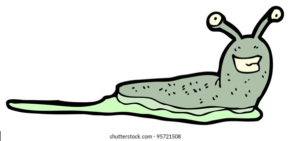 Funny Slug Cartoon Stock Illustration 95721508