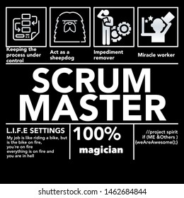 Funny T-shirt Logo For Scrum Master