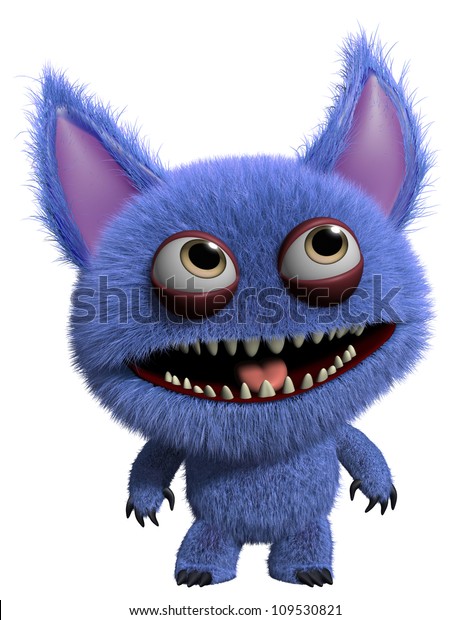 Furry Monster Stock Illustration 109530821