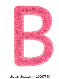 Furry Pink Letter Isolated On White Stock Illustration 22067935 ...