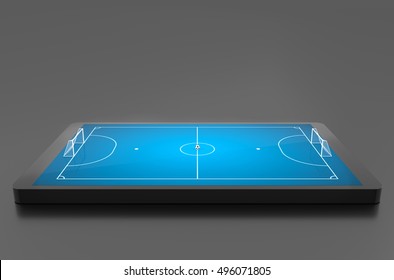 Futsal Stadium. 3D Illustration