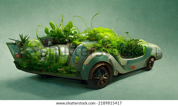 A future car fueled by\
plants