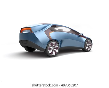 Future Electric Concept Car. 3d Rendering