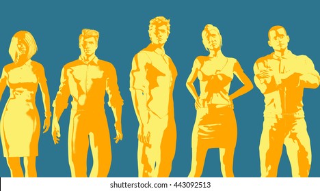 Future Leaders Of The Next Generation Of Business People 3d Illustration Render