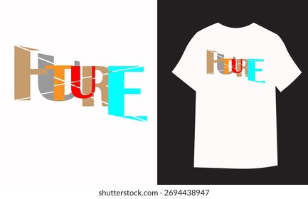 Future that is not clear is the main theme of this simple modern minimalist t-shirt design. It is a typography design