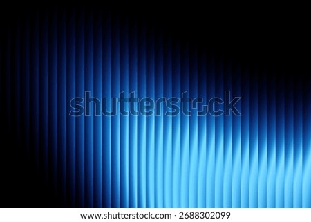 A futuristic abstract mirror effect background featuring glowing blue light waves fading into black. Ideal for technology, energy, innovation, or digital design themes.
