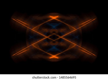 Futuristic abstract red background template. Magic illustration.