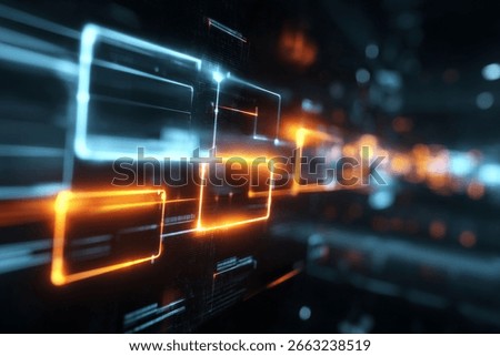a futuristic abstract technology background featuring digital data and artificial intelligence ai art
