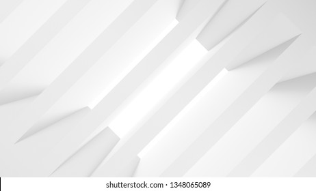 Futuristic abstract white background. 3D Rendering. - Shutterstock ID 1348065089