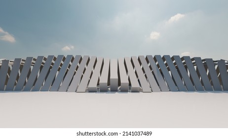 Futuristic architecture background 3d render