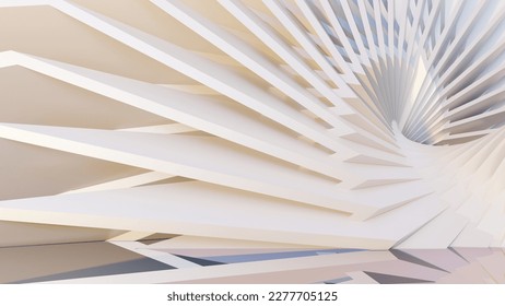Futuristic architecture background 3d render