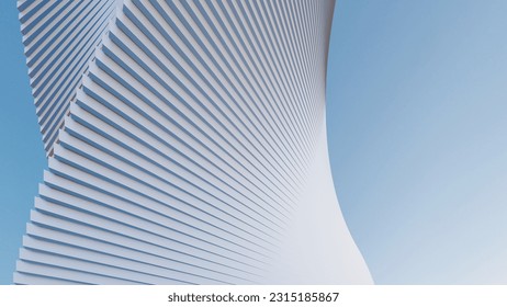 Futuristic architecture background 3d render