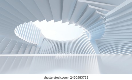 Futuristic architecture background 3d render