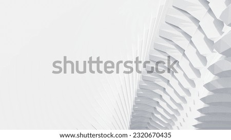 Futuristic architecture rotating spiral structure 3d render