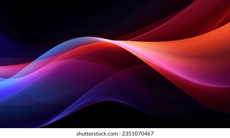 Futuristic background gradient with red, blue, purple color wave. Abstract wave background