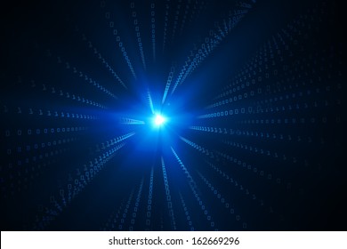 Futuristic blue glowing background