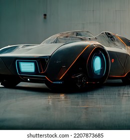 Futuristic Car Model Digital Art, Concept Art, 3D Render