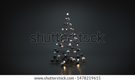 Futuristic christmas tree. 3D render
 Stock photo © 