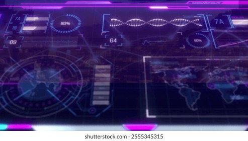 Futuristic data analysis and processing image over cityscape background. technology, digital, futuristic city, big data, innovation, network - Powered by Shutterstock