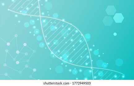 Futuristic Genetic Engineering Poster Graphic Design Stock Illustration ...