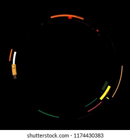 Futuristic hud interface element. Abstract geometric background. Graphic illustration of digital technology.