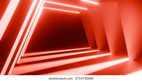 Futuristas luces rojas fondo