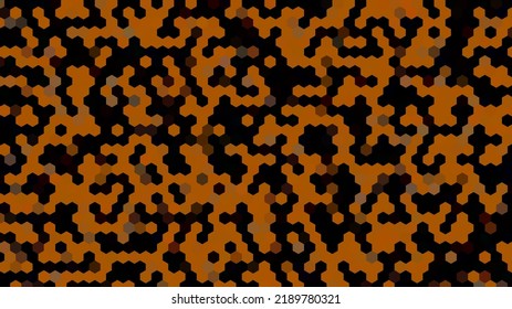 Futuristic   modern dark orange hex pixel background  Hex pixel pattern background  Suitable for presentation  template  poster  backdrop  book cover  flyer  social media  backdrop  etc 