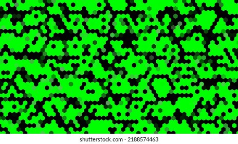 Futuristic   modern green hex pixel background  Hex pixel pattern background  Suitable for presentation  template  poster  backdrop  book cover  flyer  social media  backdrop  etc 