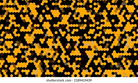 Futuristic   modern orange hex pixel background  Hex pixel pattern background  Suitable for presentation  template  poster  backdrop  book cover  flyer  social media  backdrop  etc 