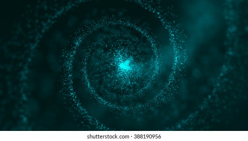 Futuristic Particles Space Abstract Background